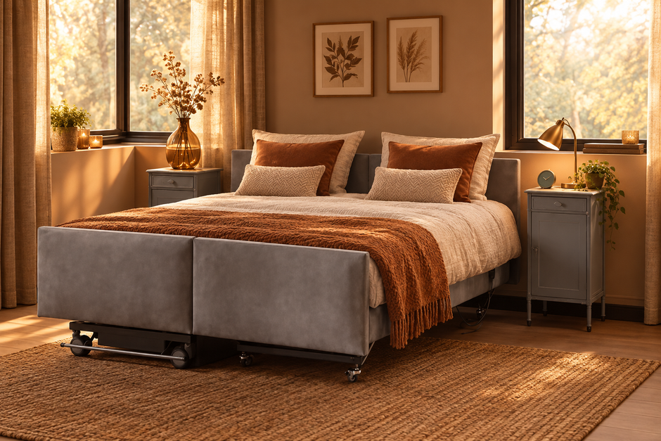 Hanze Hoch-/Tiefpflegebett | Elektrisch verstellbares Bett für Zuhause