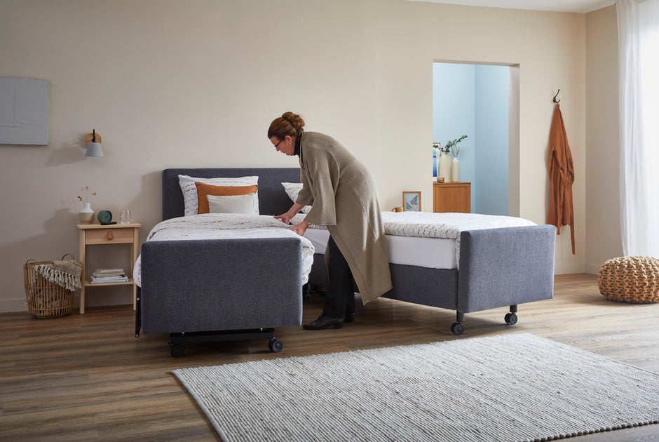 Senioren Boxspring Hoch/Tief | Elektrisch verstellbares Bett für 50+