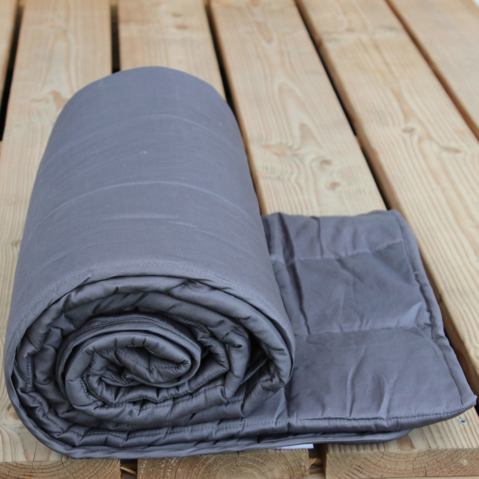 Gewichtsdecke 7 kg - Anthrazit - 140x200cm