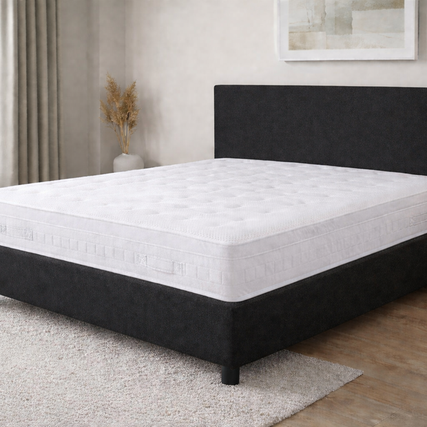 Boxspring Gold | Luxuriöses Komplettbett mit Taschenfederkern & Topper