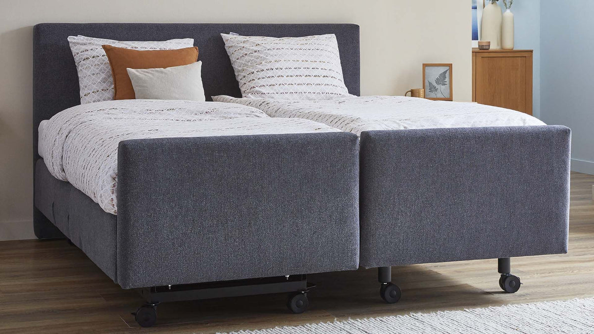 Senioren Boxspring Hoch/Tief | Elektrisch verstellbares Bett für 50+