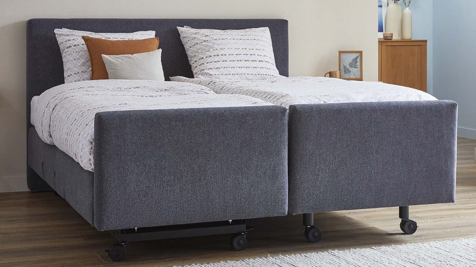 Senioren Boxspring Hoch/Tief | Elektrisch verstellbares Bett für 50+