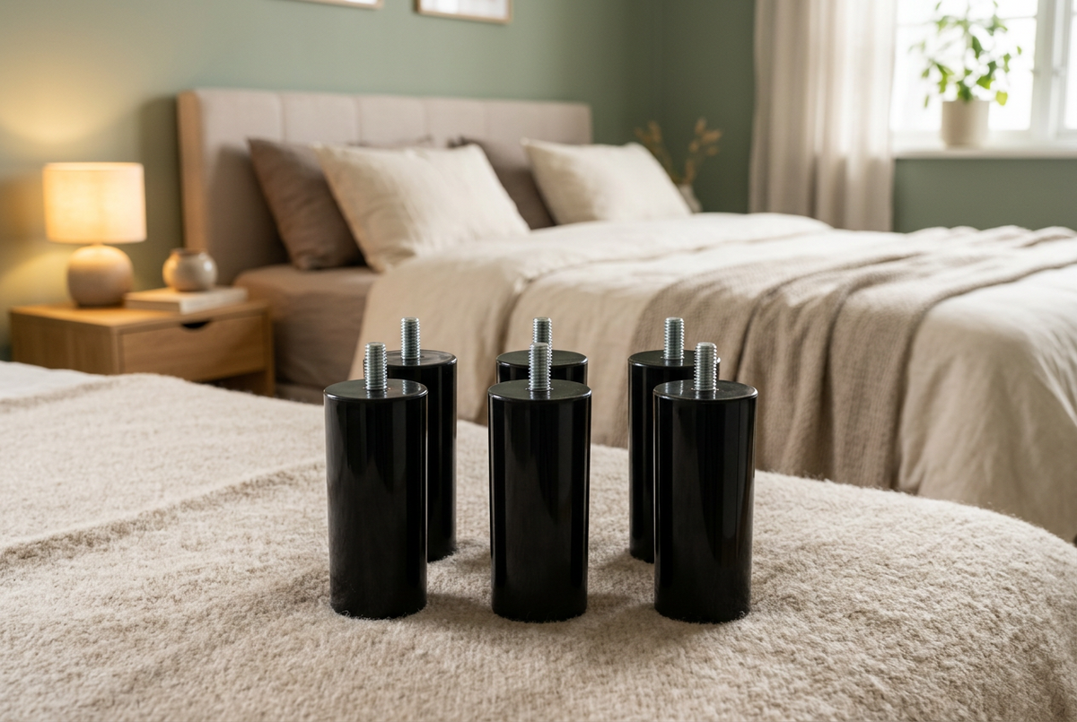Kunststof Boxspringpoten 12cm 6 stuks
