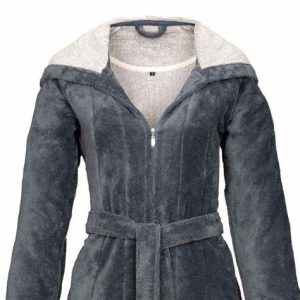 Vossen Badjas Comfort Line Palermo, met rits, Flanell