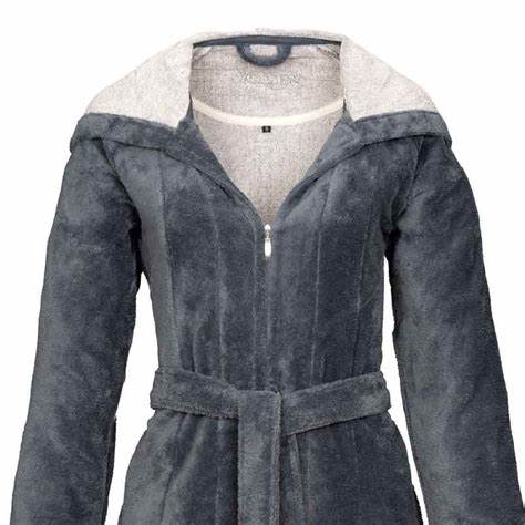 Vossen Badjas Comfort Line Palermo, met rits, Flanell