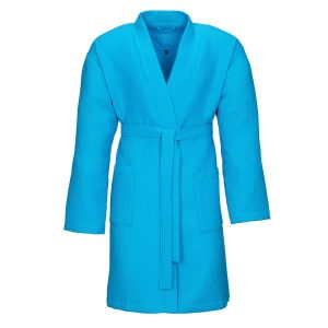 Vossen Badjas Comfort Line ROM Pique wafel, Turquoise