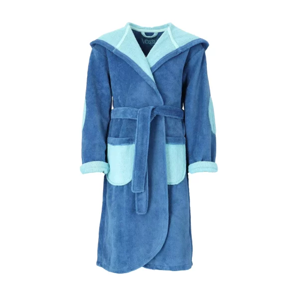 Vossen Badjas Momo Kids Blauw