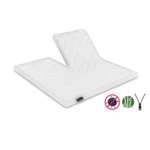 Split-Topdekmatras Hoes Bamboe/Tencel
