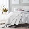 Plaid Wave White 260x250cm inclusief Kussensloop
