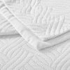 Plaid Wave White 260x250cm inclusief Kussensloop