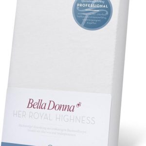 Hoeslaken Bella Donna Split Jersey Wit 180x210/220cm