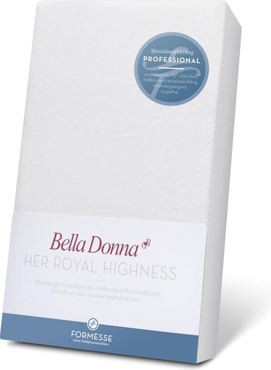 Hoeslaken Bella Donna Split Jersey Wit 180x210/220cm