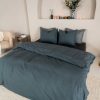 Kayori dekbedovertrek Kai Washed Katoen - Denim 140x200/220 eenpersoons