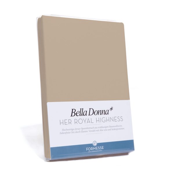 Hoeslaken Bella Donna Jersey Matras Champagne 140/160x200/220