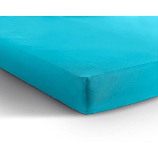 Enkel Jersey Hoeslaken Hotel Summer 80/90x200/220 Turquoise