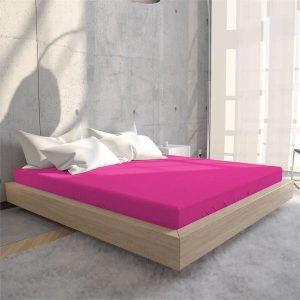 Enkel Jersey Hoeslaken Hotel Summer 80/90x200/220 HOT PINK