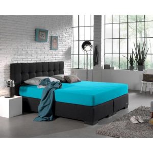 Enkel Jersey Hoeslaken Hotel Summer 80/90x200/220 Turquoise