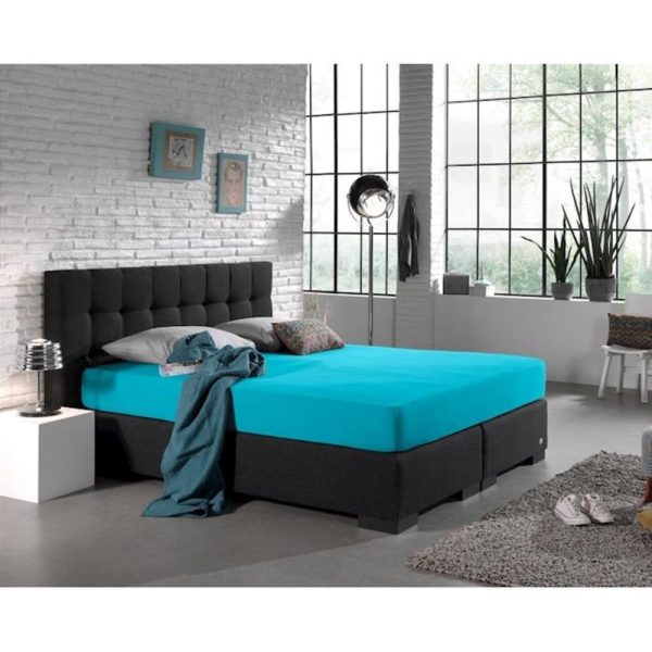Enkel Jersey Hoeslaken Hotel Summer 80/90x200/220 Turquoise