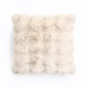 Pom Rabbit Fur sierkussen Beige 50 x 50 – Luxe & Zacht