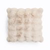 Pom Rabbit Fur sierkussen Zand 50 x 50 – Luxe & Zacht