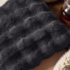 Pom Rabbit Fur sierkussen Antraciet – Luxe & Zacht