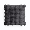 Pom Rabbit Fur sierkussen Antraciet – Luxe & Zacht