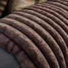 Rib Rabbit Fur Plaid Taupe/Gijs 150 x 200  – Superzacht & Luxe