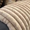 Rib Rabbit Fur plaid Zand 150 x 200  – Superzacht & Luxe