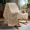 Rib Rabbit Fur plaid Zand 150 x 200  – Superzacht & Luxe