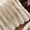 Rib Rabbit Fur Sierkussen Zand 50 x 50 – Luxe & Zacht
