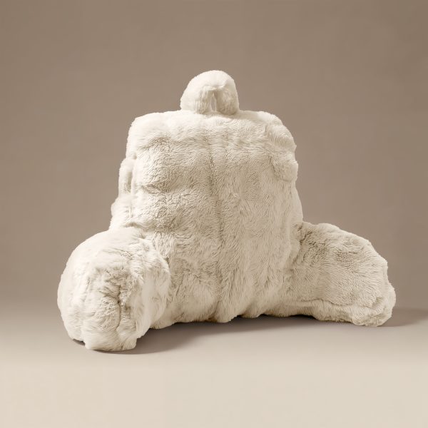 Bedrest Pompom Beige 34 x 50 – Luxe comfort en stevige ondersteuning