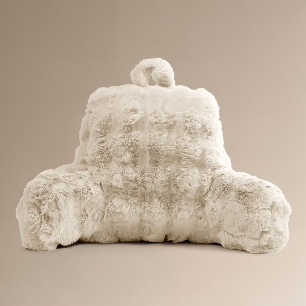 Bedrest Pompom Beige 34 x 50 – Luxe comfort en stevige ondersteuning