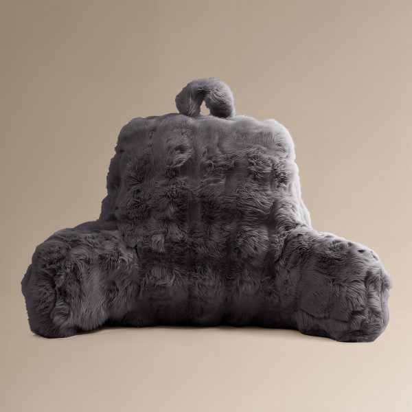Bedrest Pompom Antraciet 34 x 50 – Luxe comfort en stevige ondersteuning